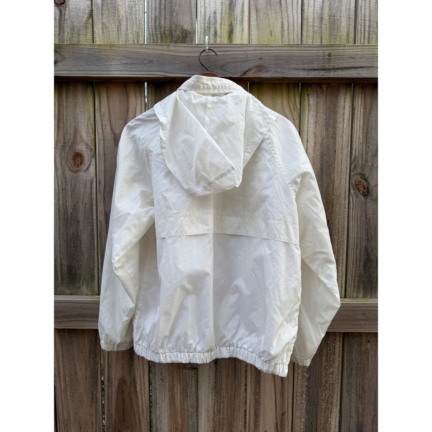 Vintage Sport Shell – Soft Ivory Windbreaker Jacket