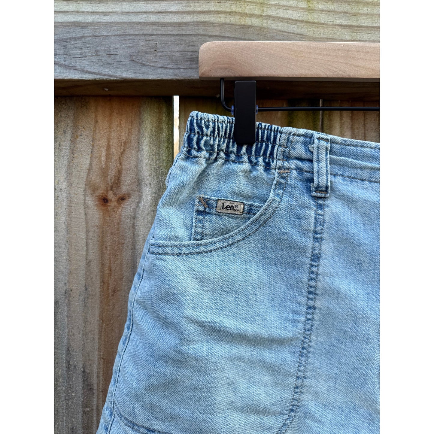 Lee High-Waist Elastic Back Denim Shorts