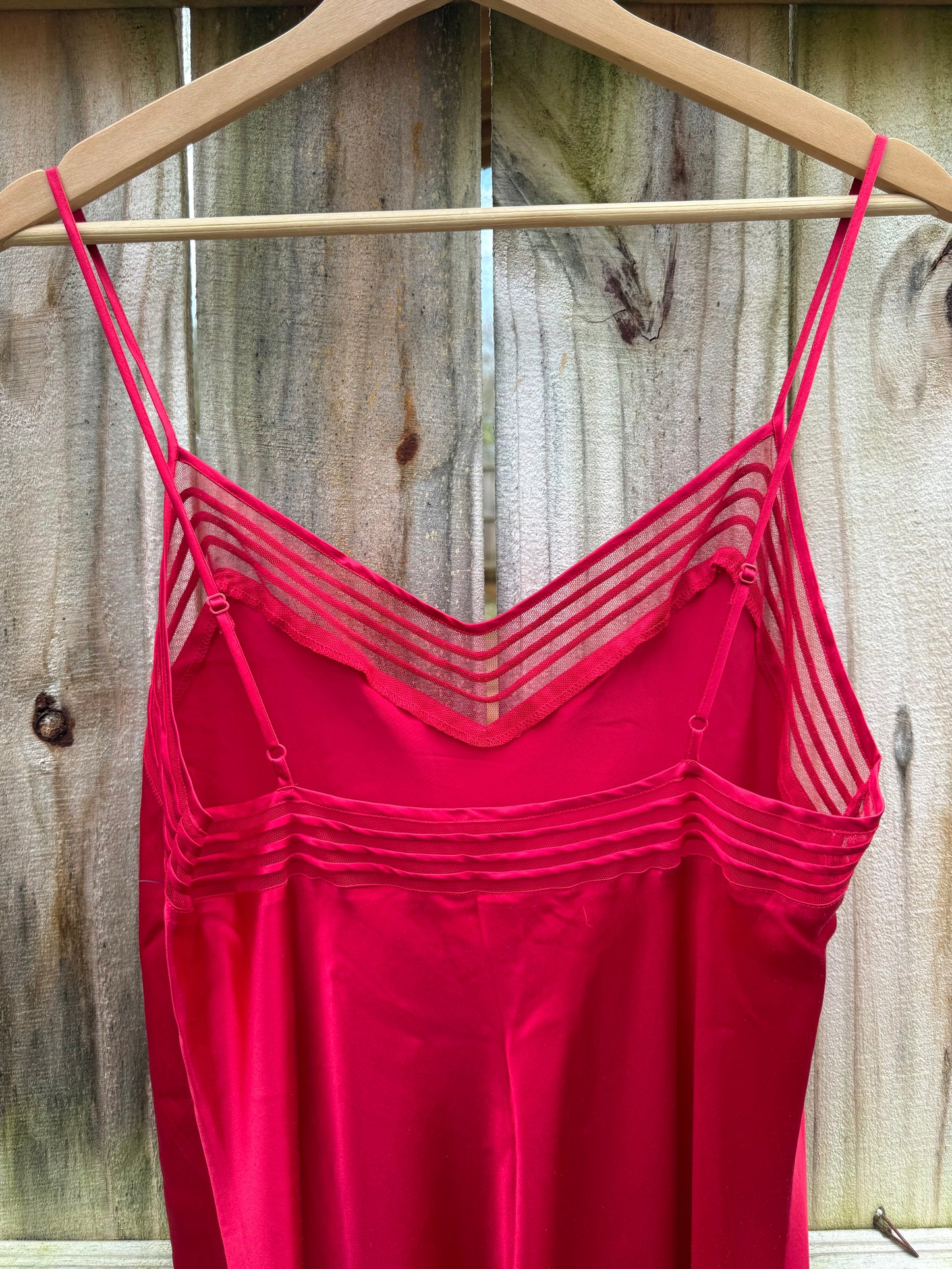 Vintage Victoria’s Secret 100% Silk Nightgown — Hot Red