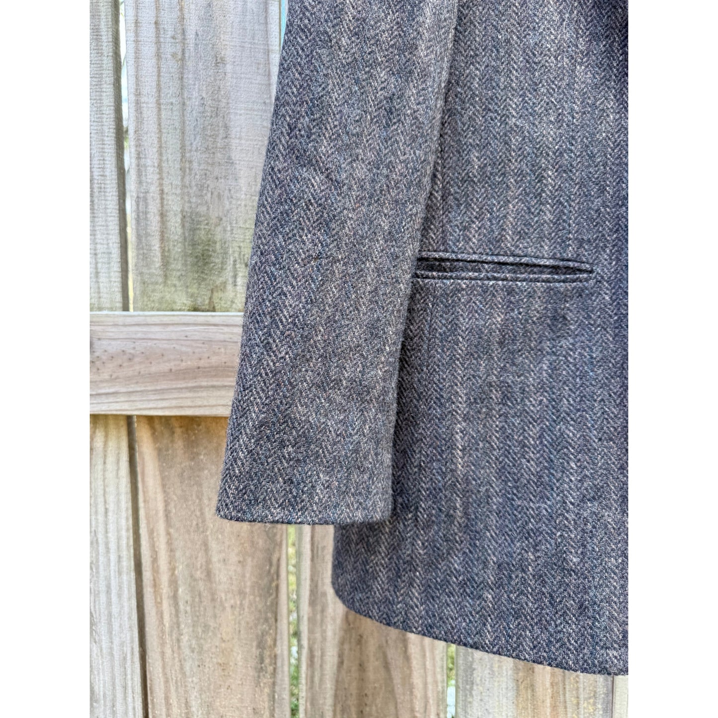 VINTAGE ANDHURST HERRINGBONE WOOL BLAZER