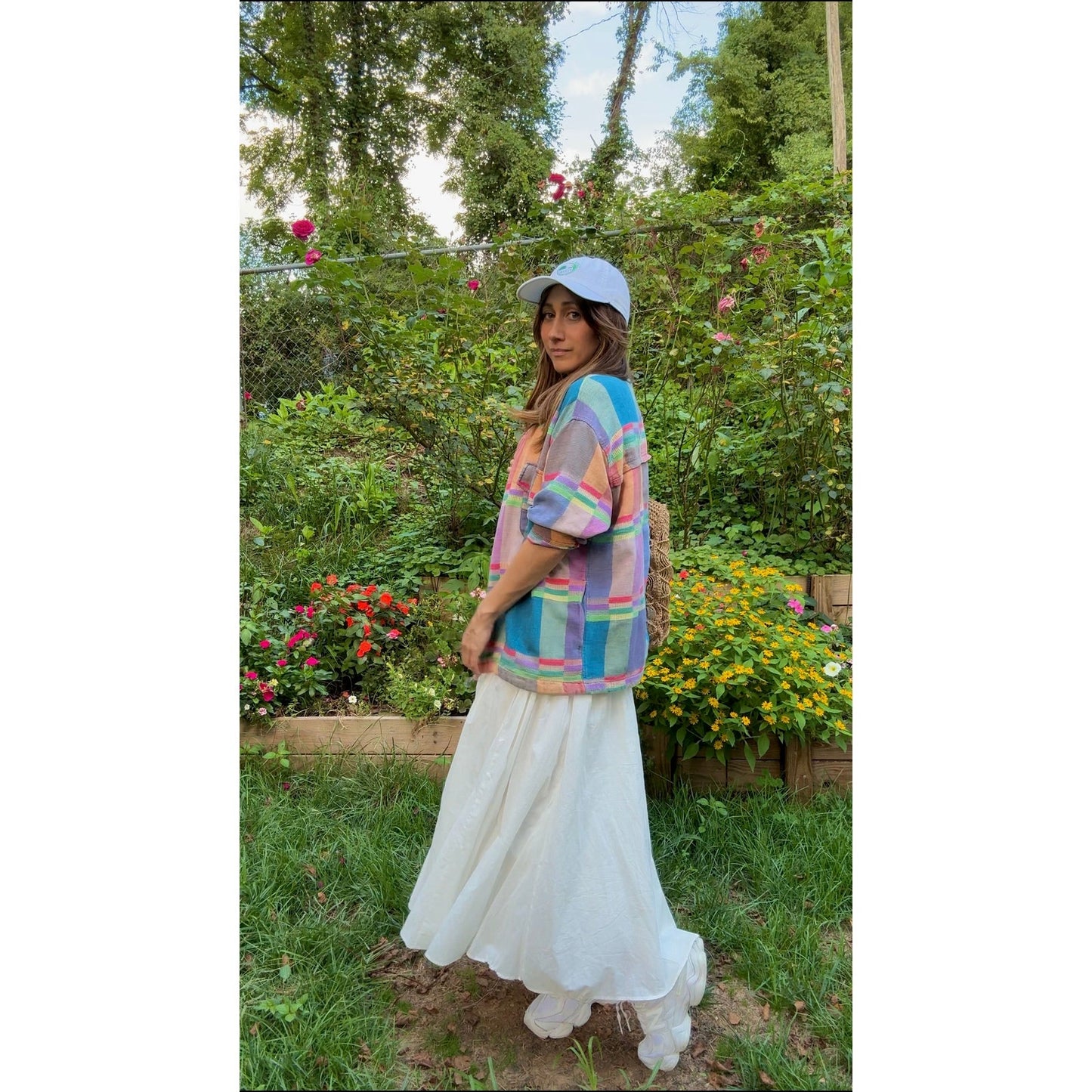 Vintage Angelina Plaid Cotton Jacket 90s Anthropologie