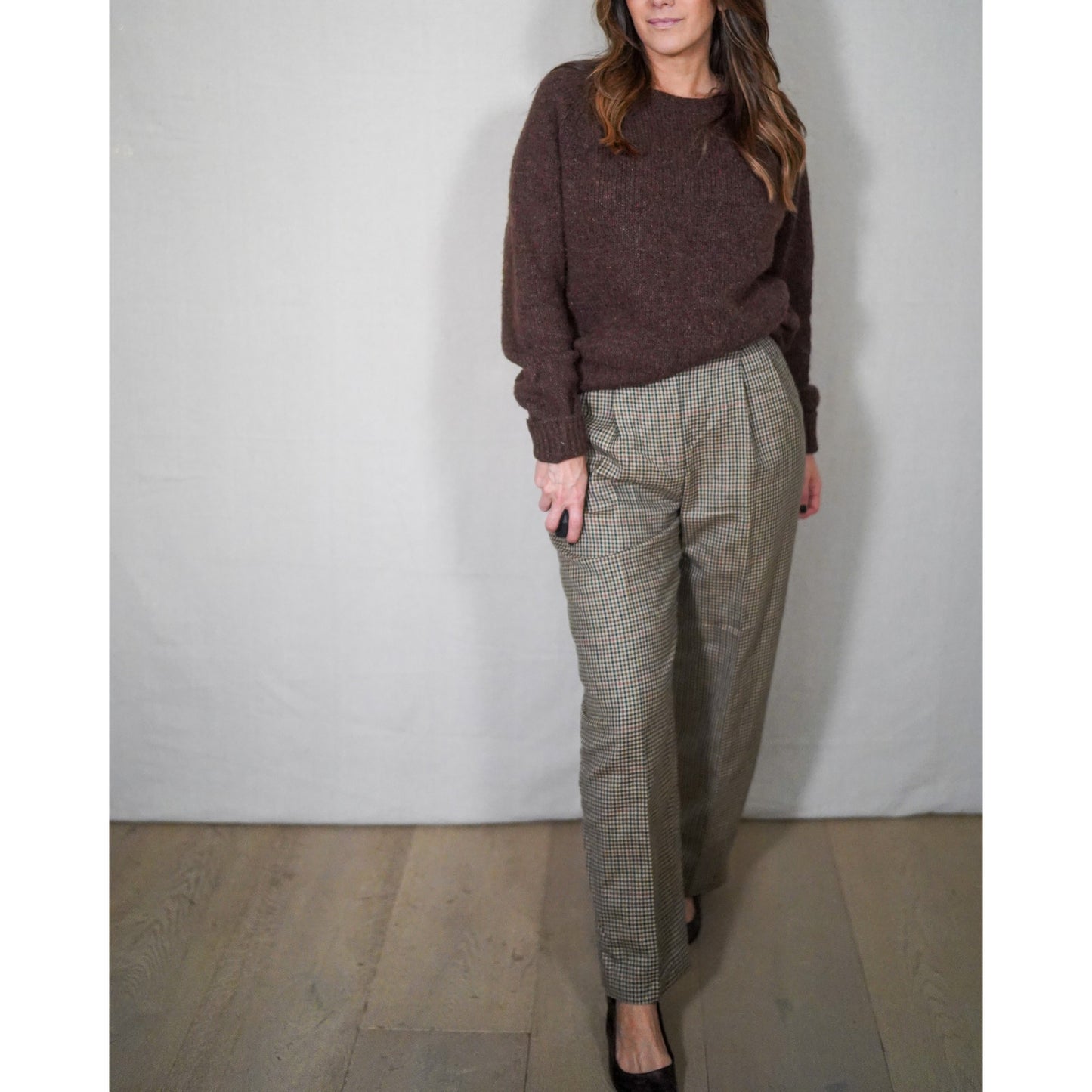 Vintage Rafaella Wool Check Trousers