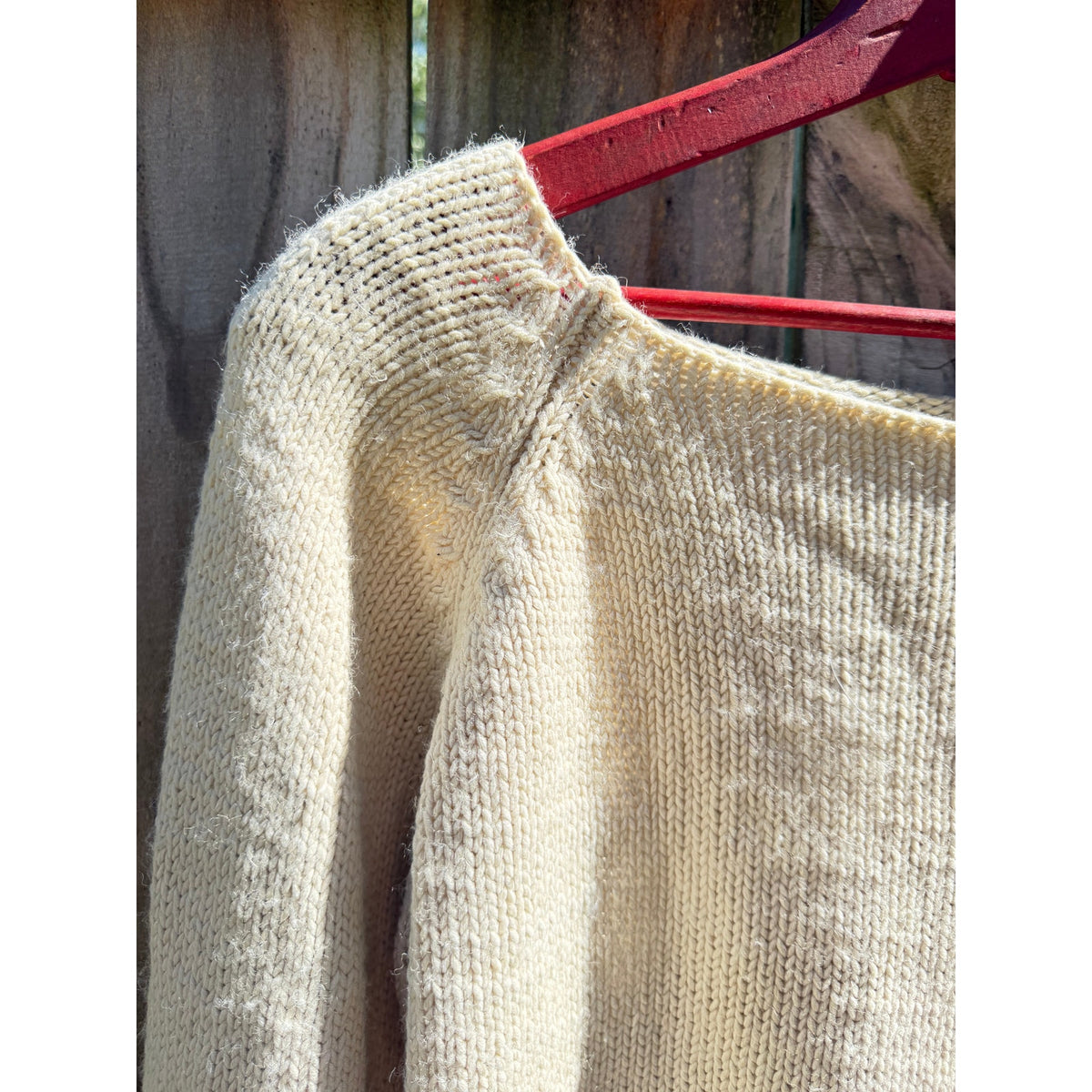 Minimalist Rolled Hem Cream Knit Sweater | Scandinavian Style