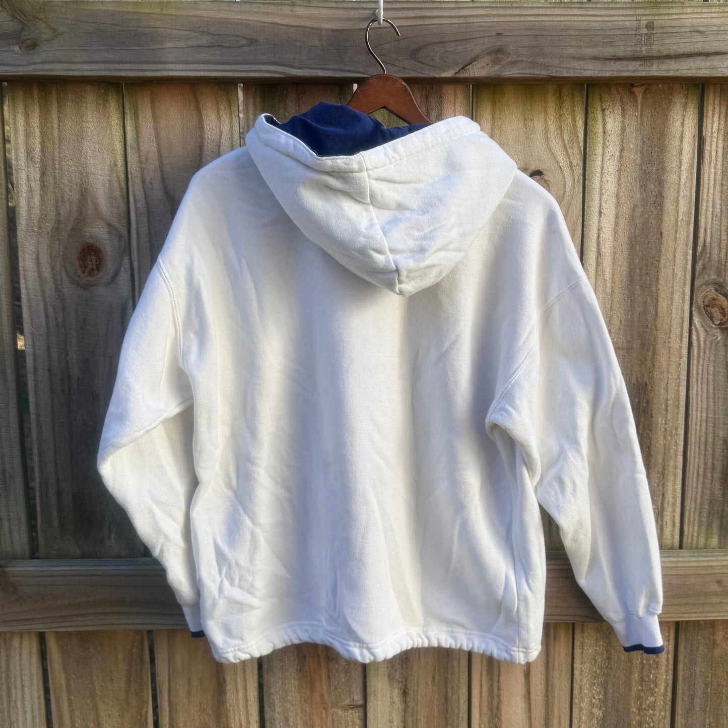 Vintage GAP Nautical Hoodie / Sailboat Graphic Sweatshirt / Fleece Lined Pullover