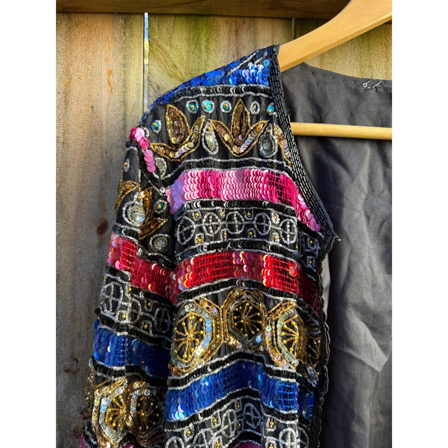 Vintage Silk Beaded Couture Jacket (80s/90s Runway Energy)