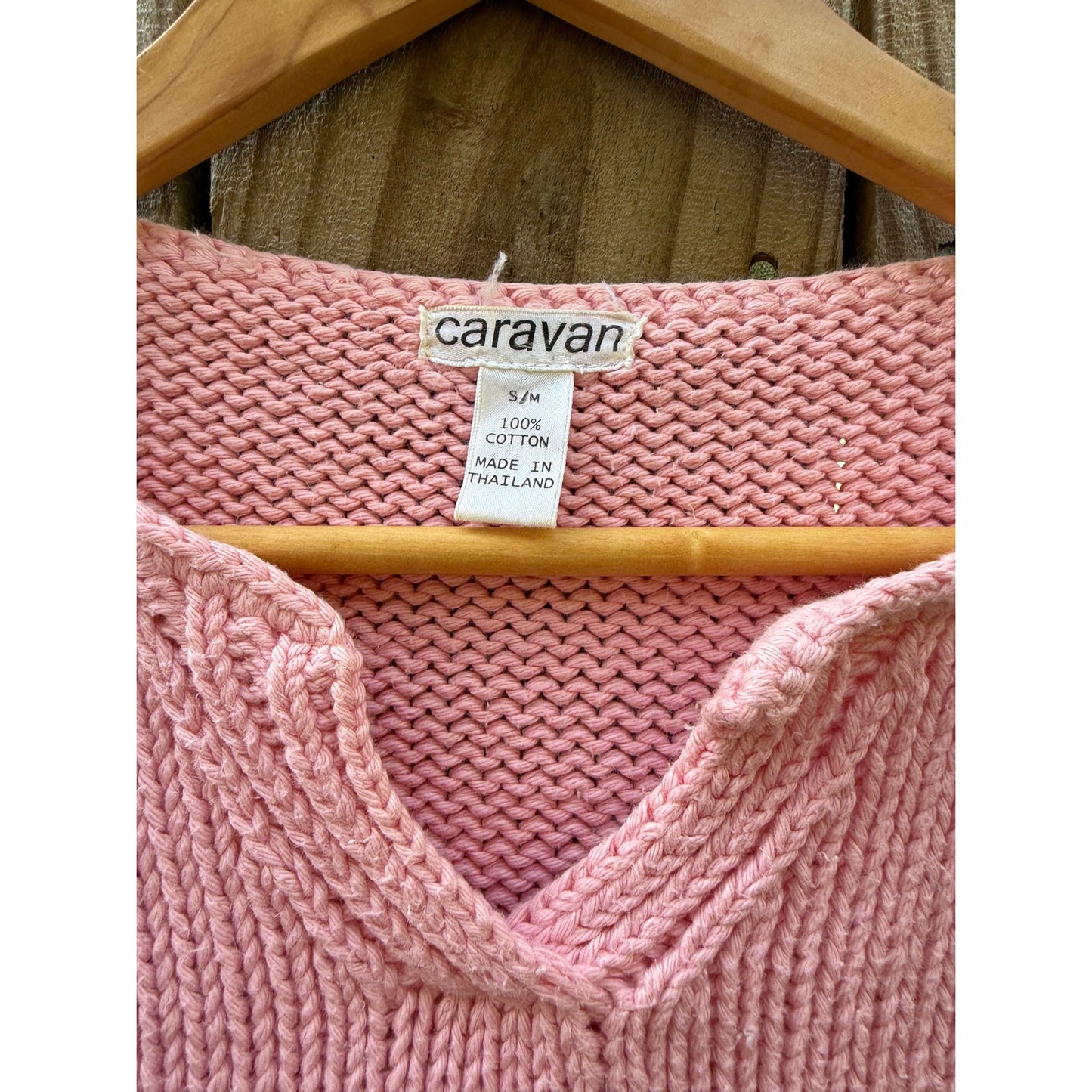 Cowrie Shell Knit Sweater — Bubblegum Pink 90s Surf / Coastal Cowboy