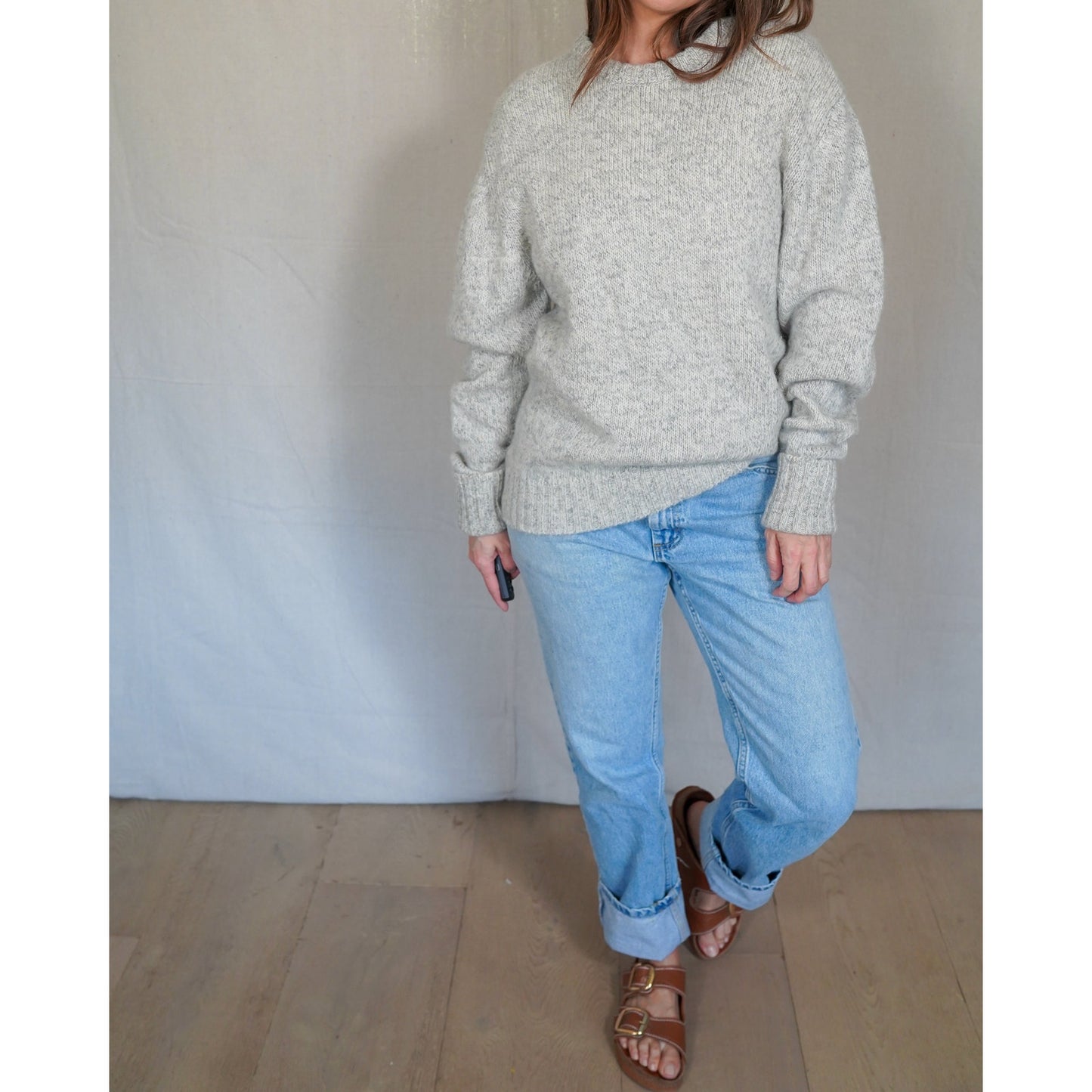 Vintage Woolrich Wool Sweater – Heathered Oatmeal Crewneck