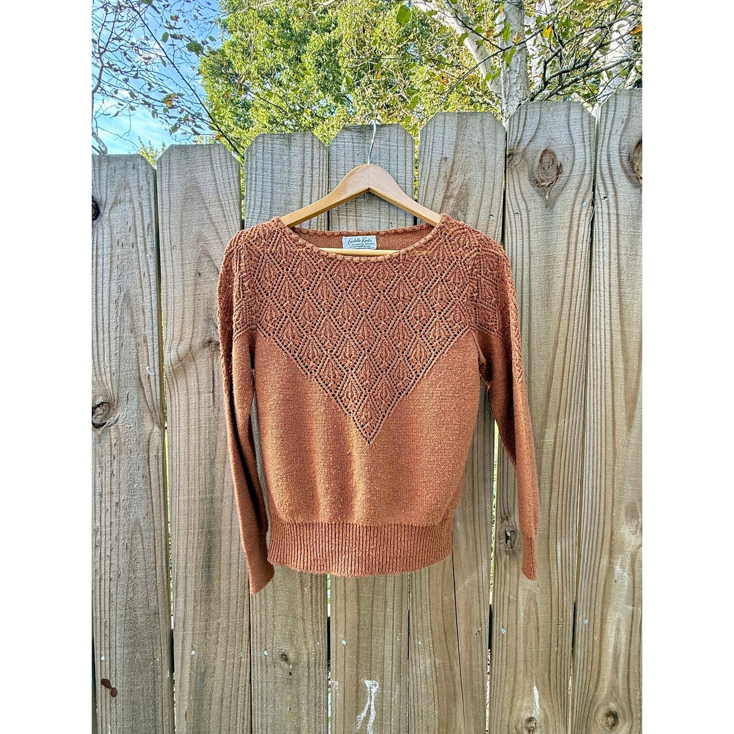 Vintage Cinnamon Knit Sweater