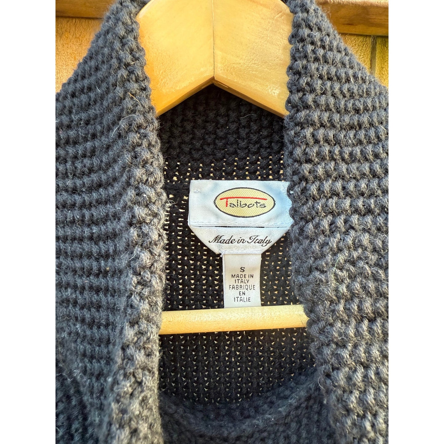 Vintage Italian Black Knit Turtleneck