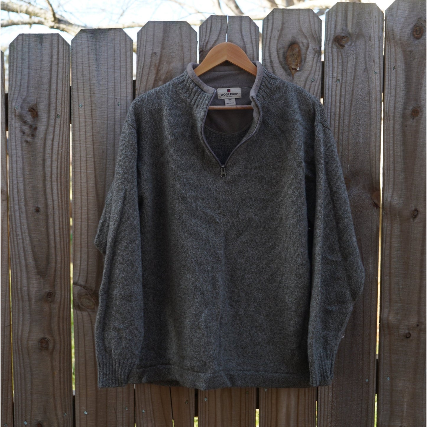 Woolrich Wool Blend Quarter Zip Sweater