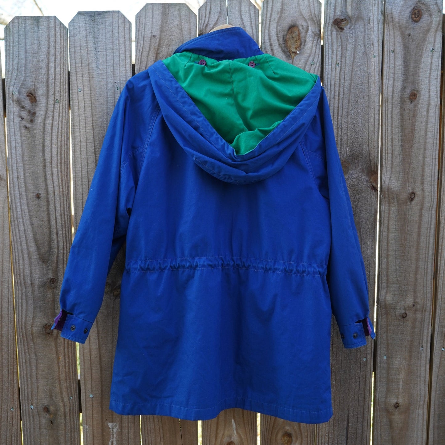 London Fog Colorblock Utility Jacket – Blue/Green/Purple – Size 6