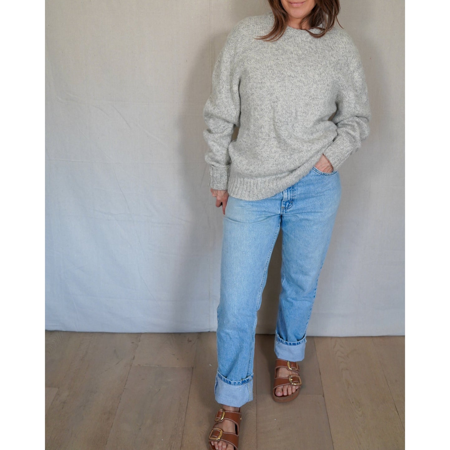 Vintage Woolrich Wool Sweater – Heathered Oatmeal Crewneck