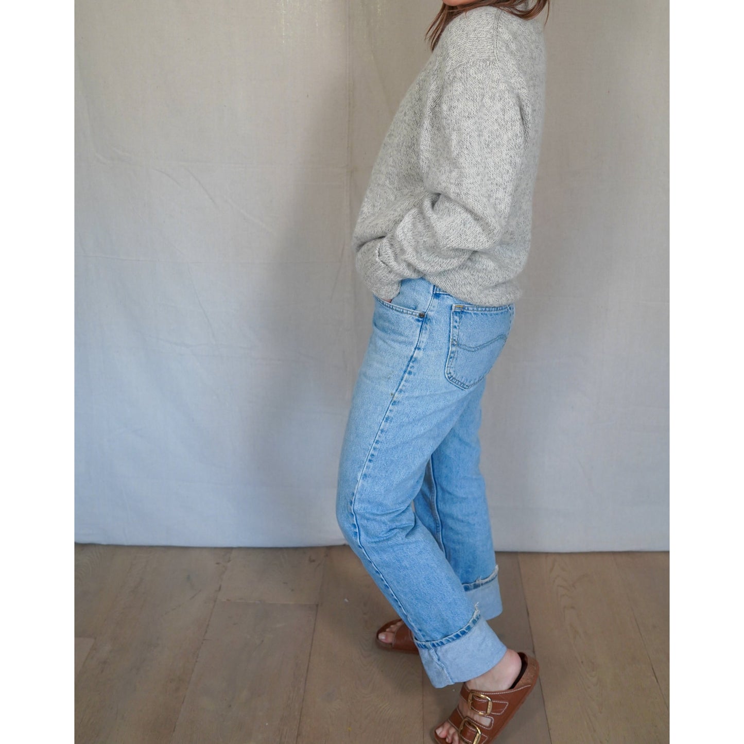 Vintage Woolrich Wool Sweater – Heathered Oatmeal Crewneck