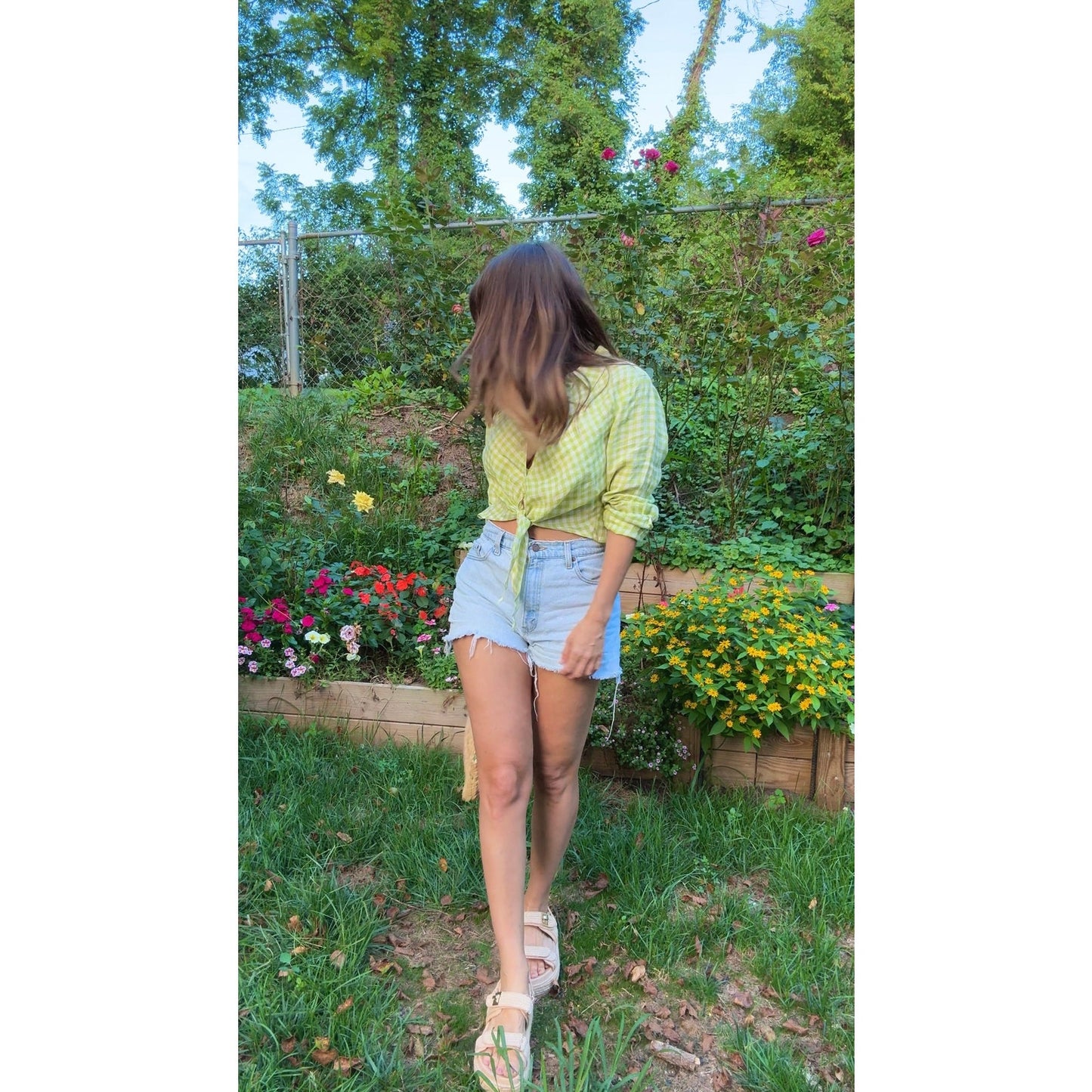 Sunday Honey Original Linen Gingham Top
