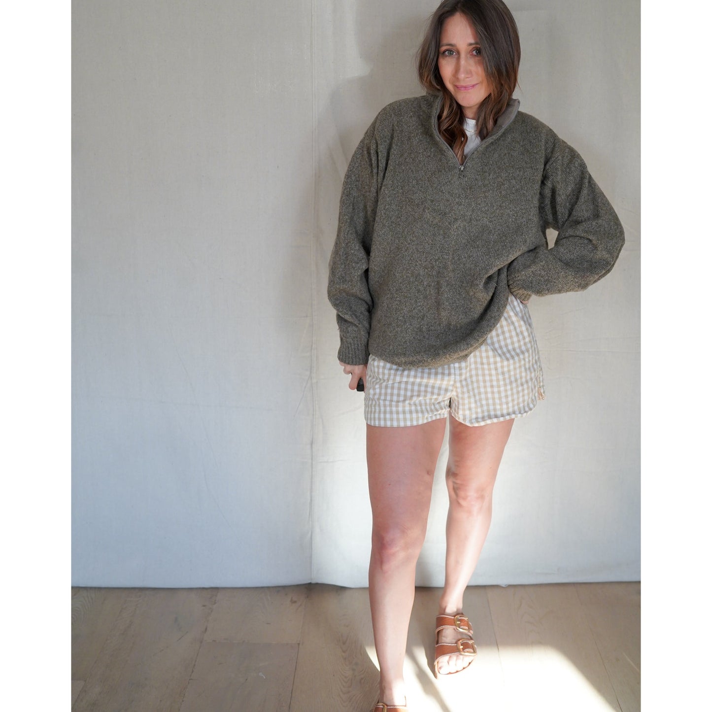 Woolrich Wool Blend Quarter Zip Sweater