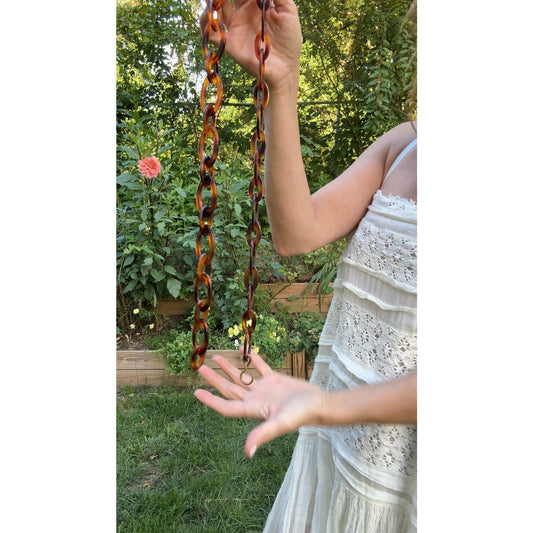 Vintage Tortoise Chain Belt
