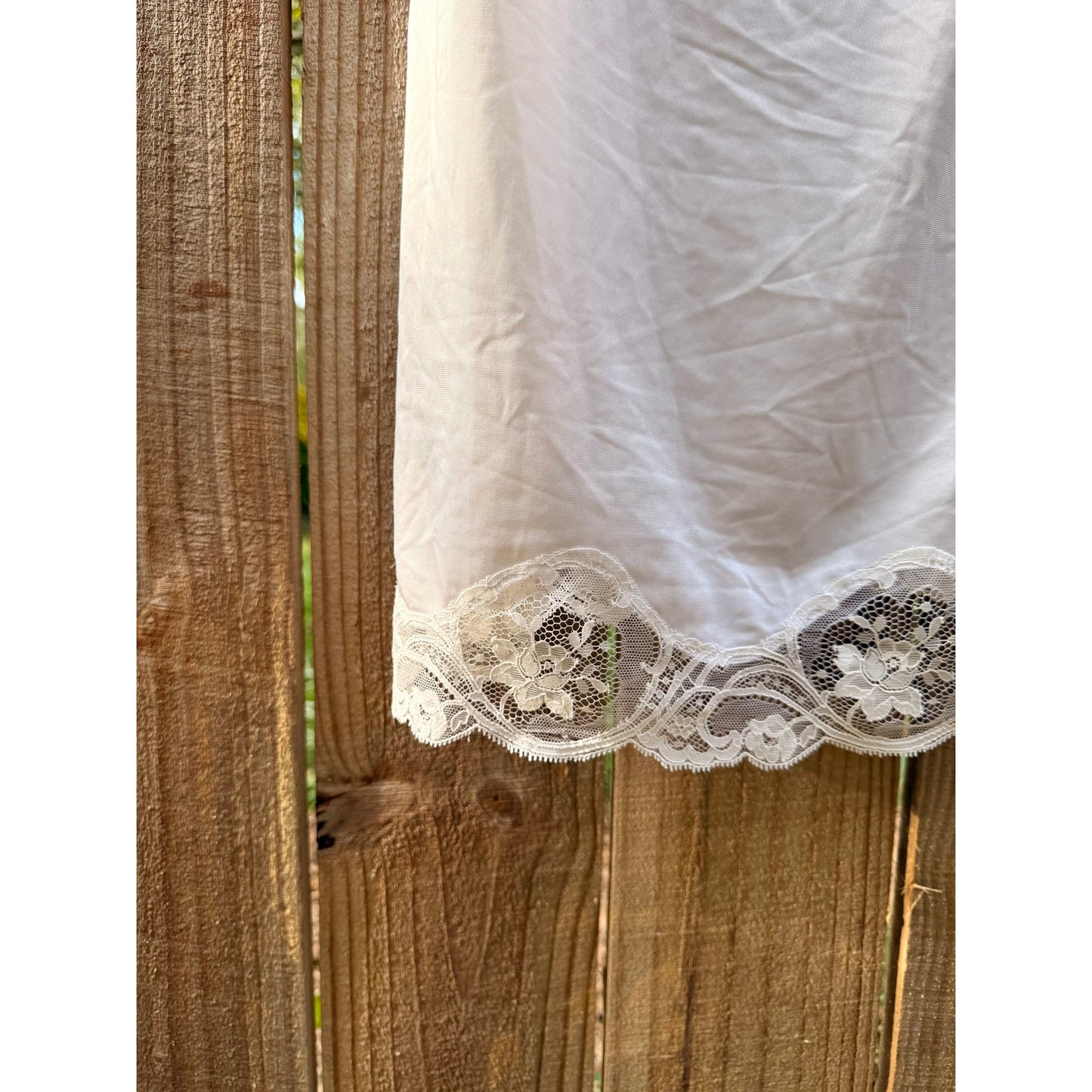 Vintage Ivory Lace Slip Dress