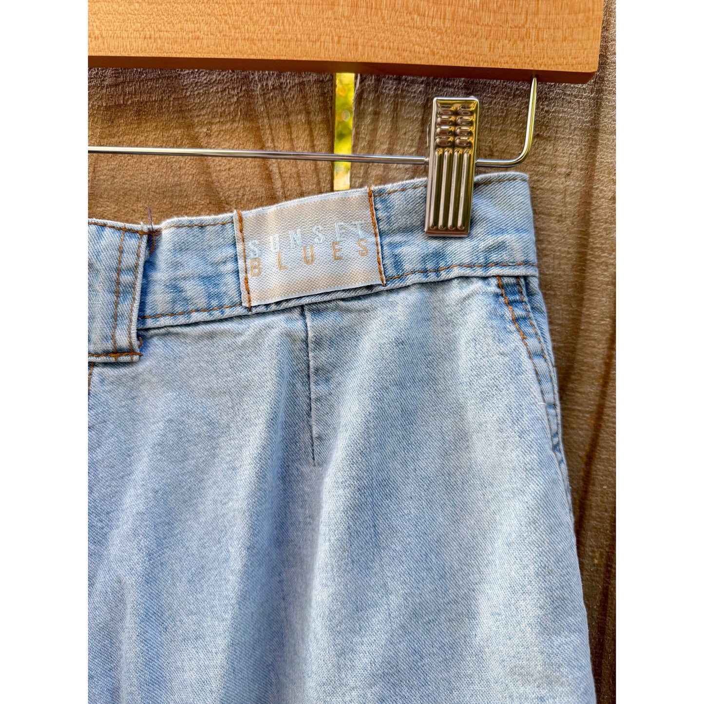SUNSET BLUES VINTAGE DENIM SHORTS