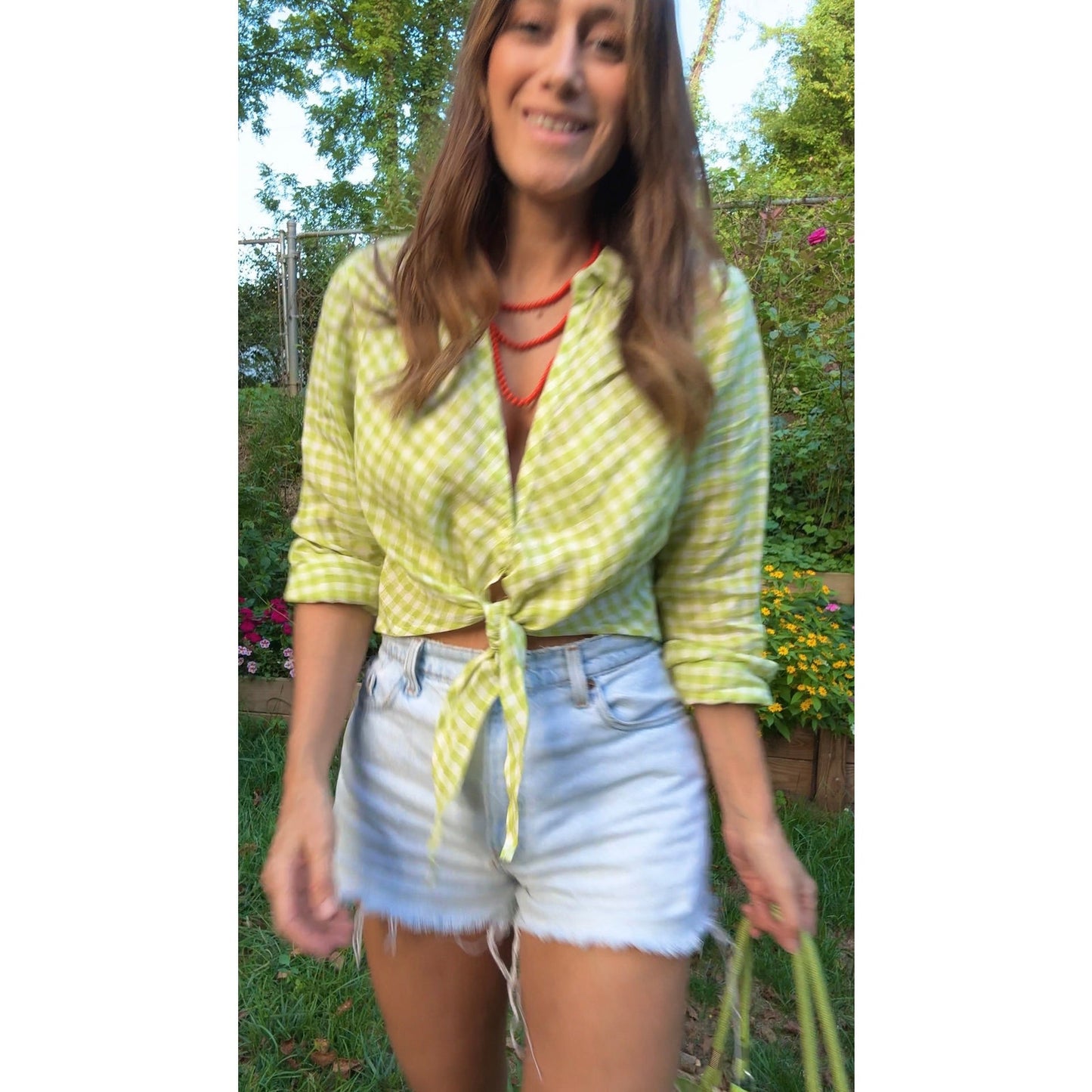 Sunday Honey Original Linen Gingham Top