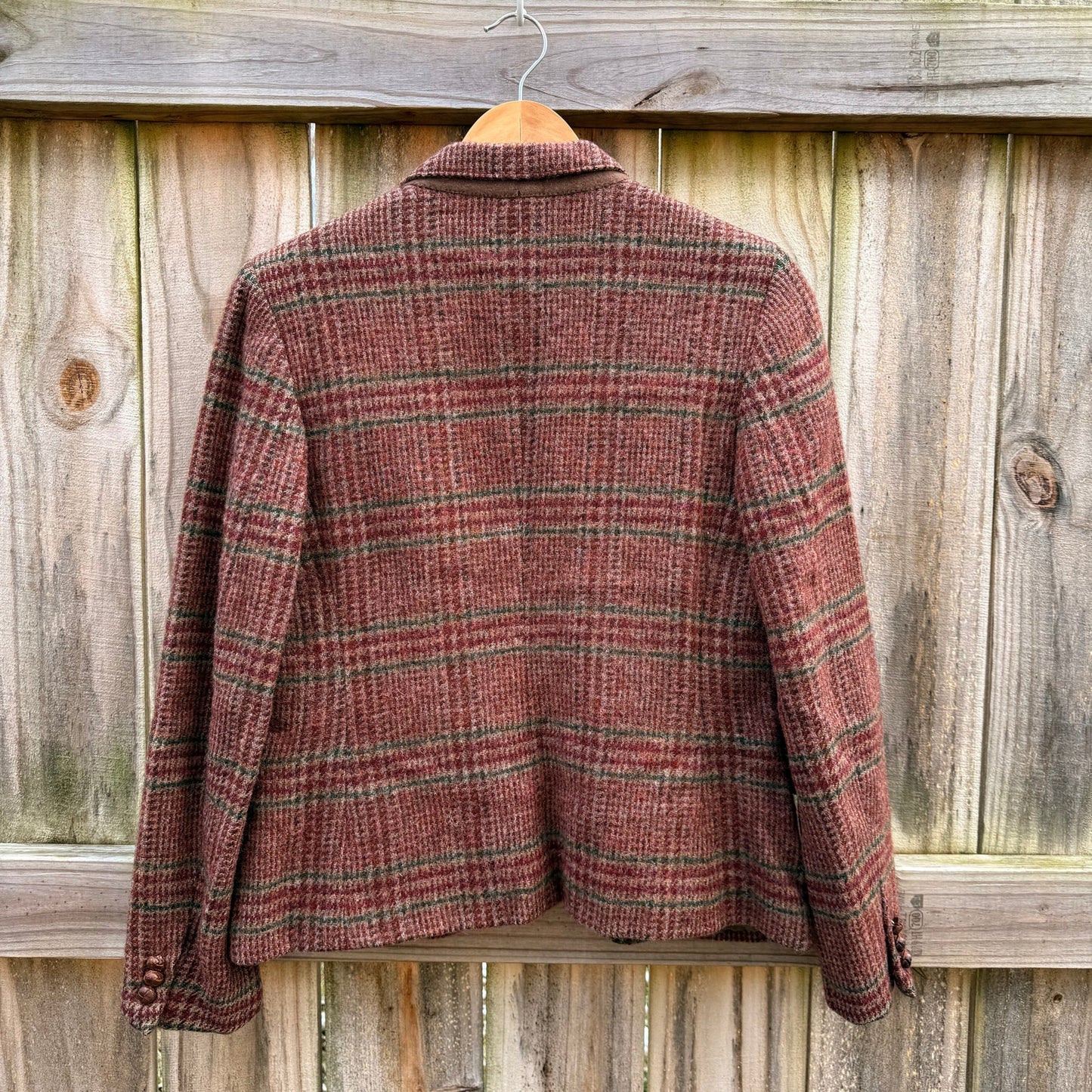 VINTAGE J.G. HOOK SCOTTISH WOOL PLAID BLAZER