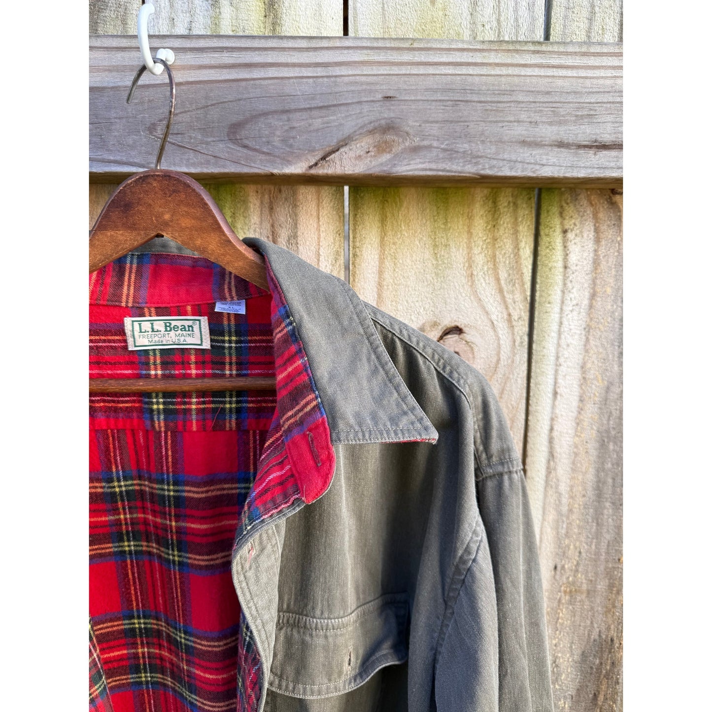 Vintage L.L. Bean Flannel-Lined Field Shirt Jacket
