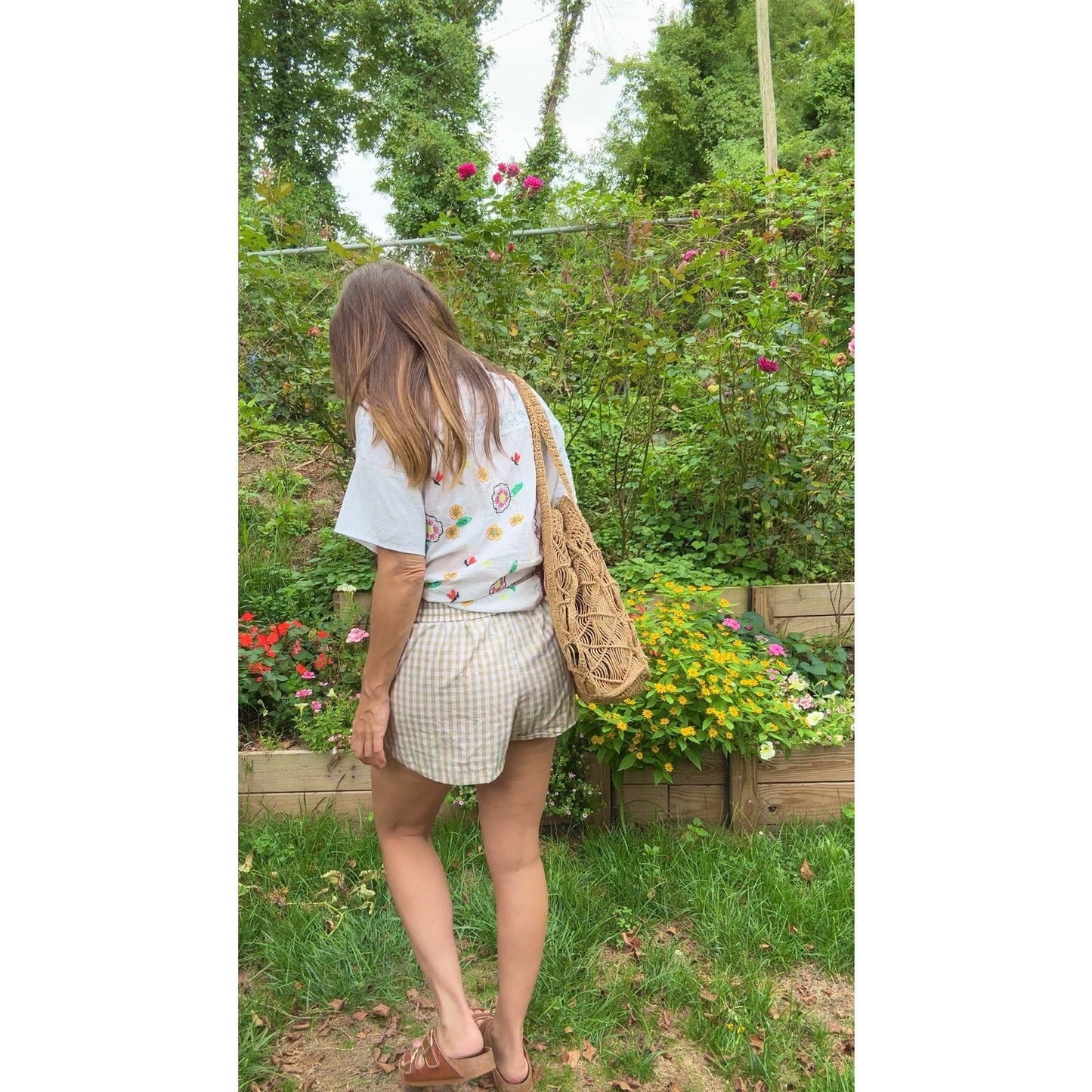 Embroidered Patchwork Embroidered Cotton Camp Shirt – White with Multicolor Florals