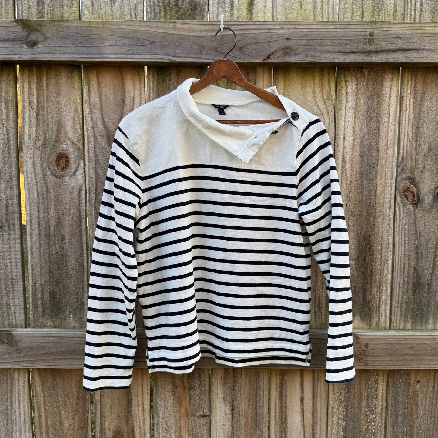 J.Crew Striped Cotton Top