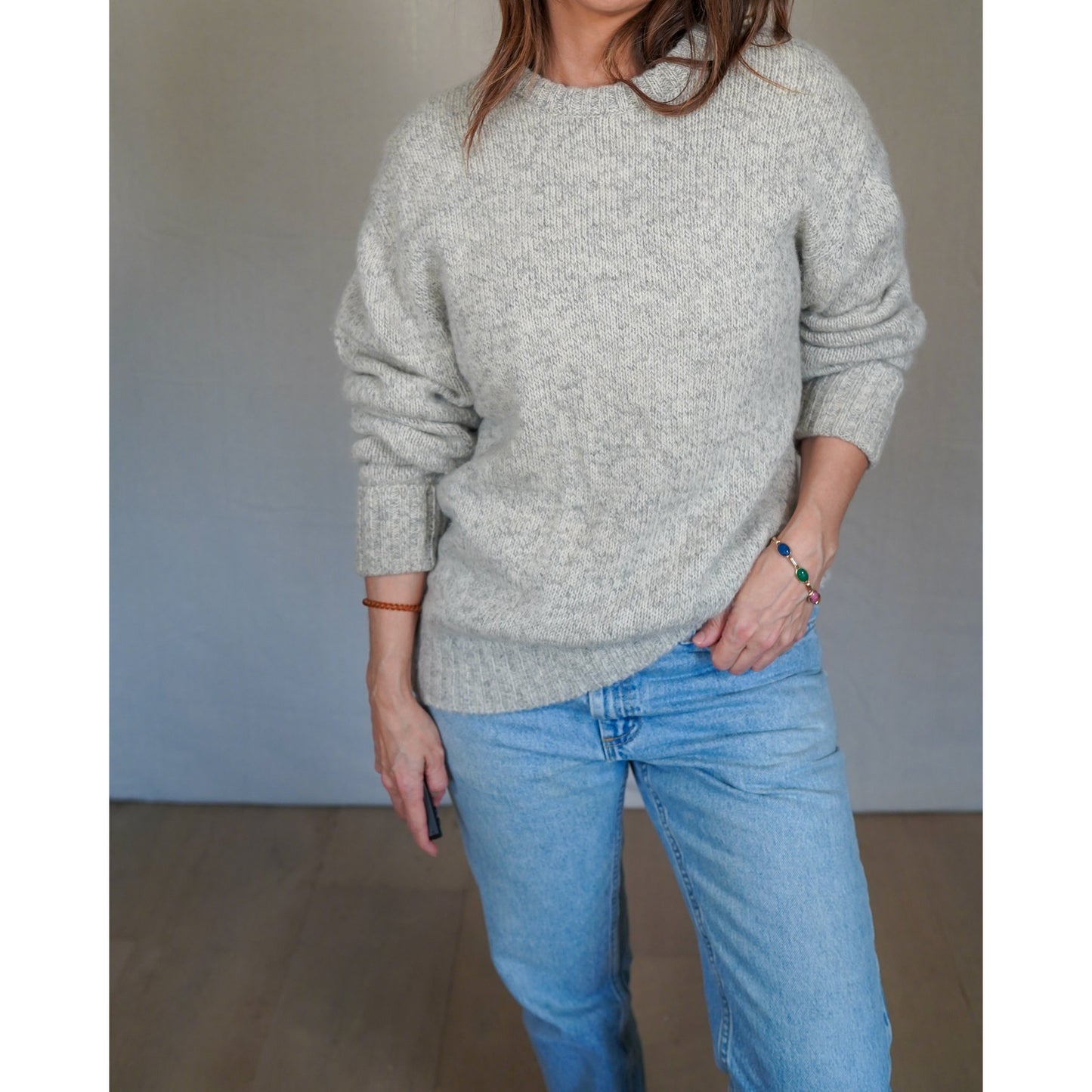 Vintage Woolrich Wool Sweater – Heathered Oatmeal Crewneck