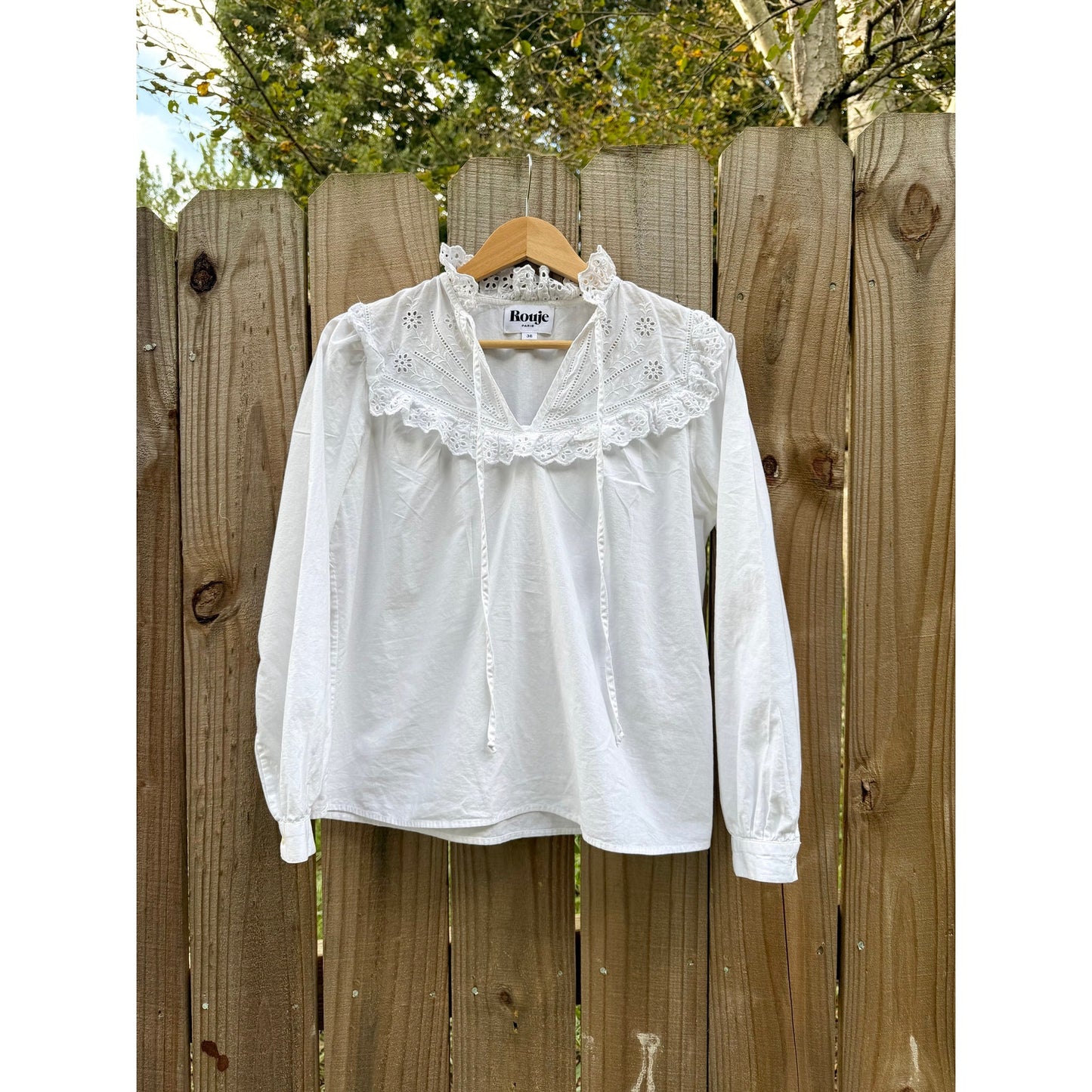 Rouje Paris Embroidered Blouse