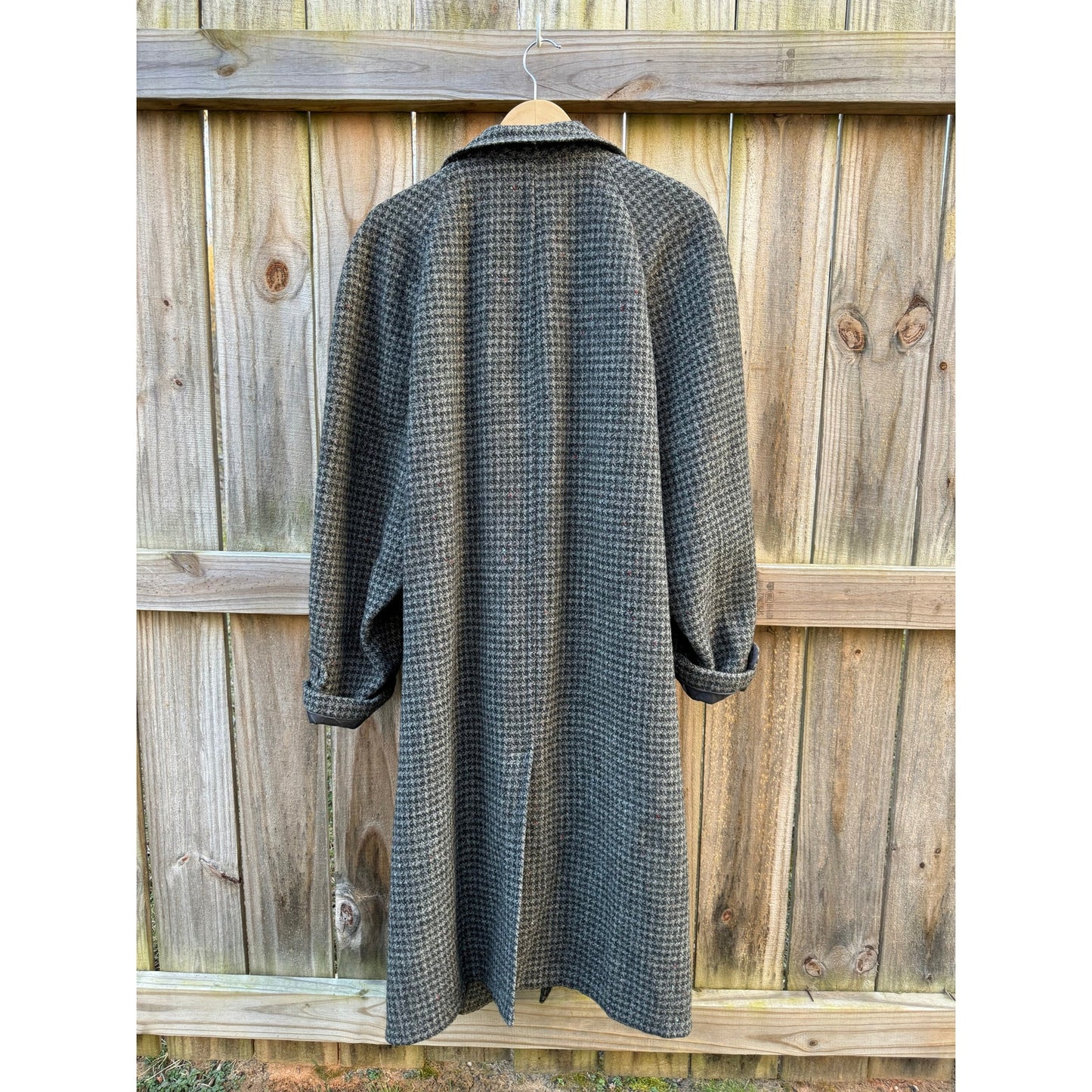 Vintage Harris Tweed Longline Wool Coat