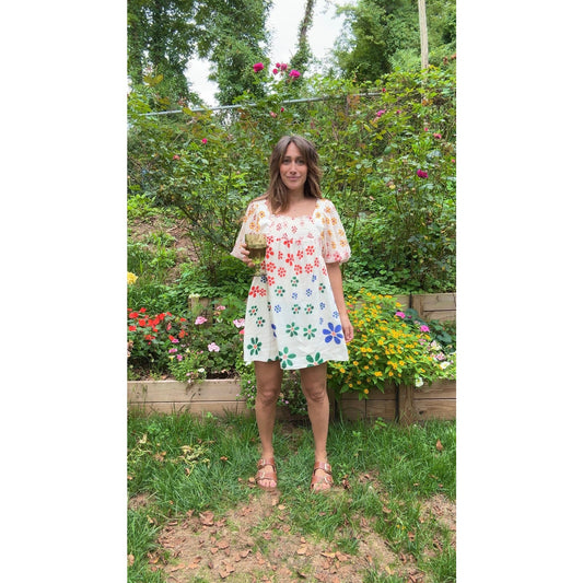 Rainbow Bloom Mini Dress – Jen’s Pirate Booty