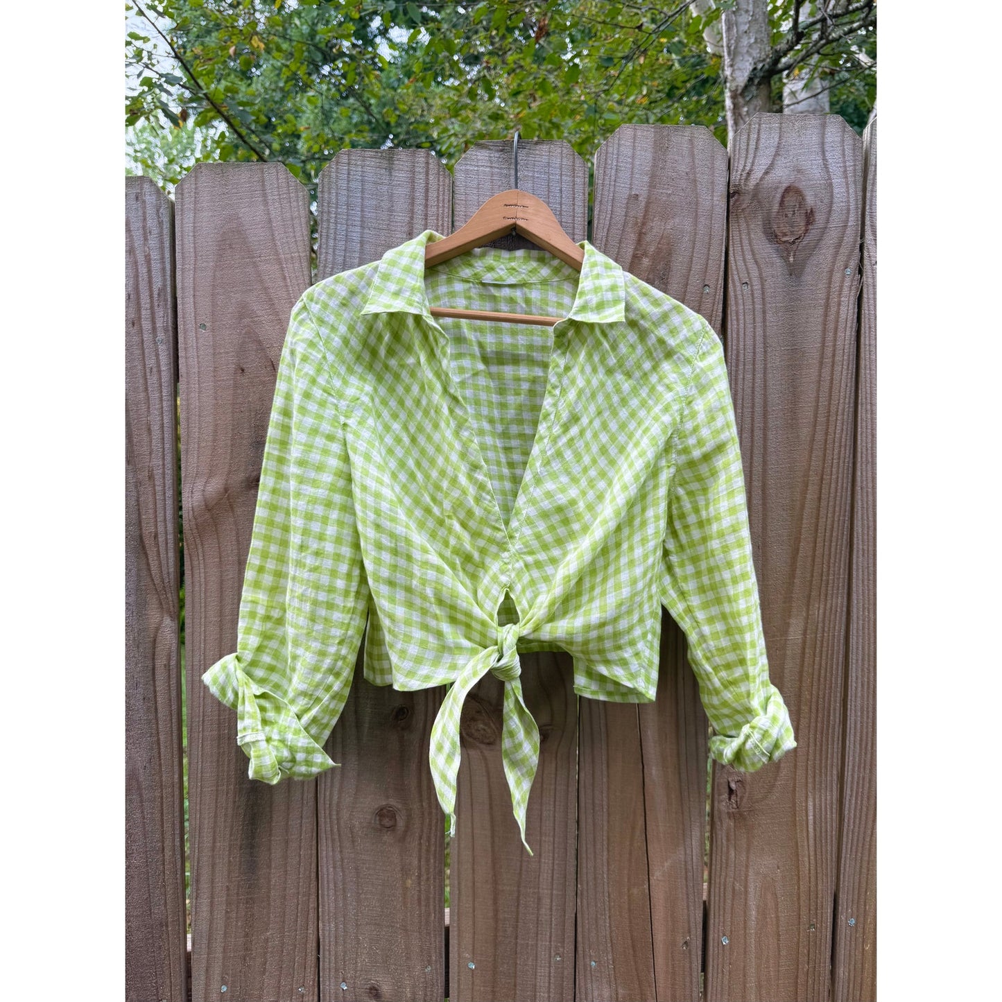 Sunday Honey Original Linen Gingham Top
