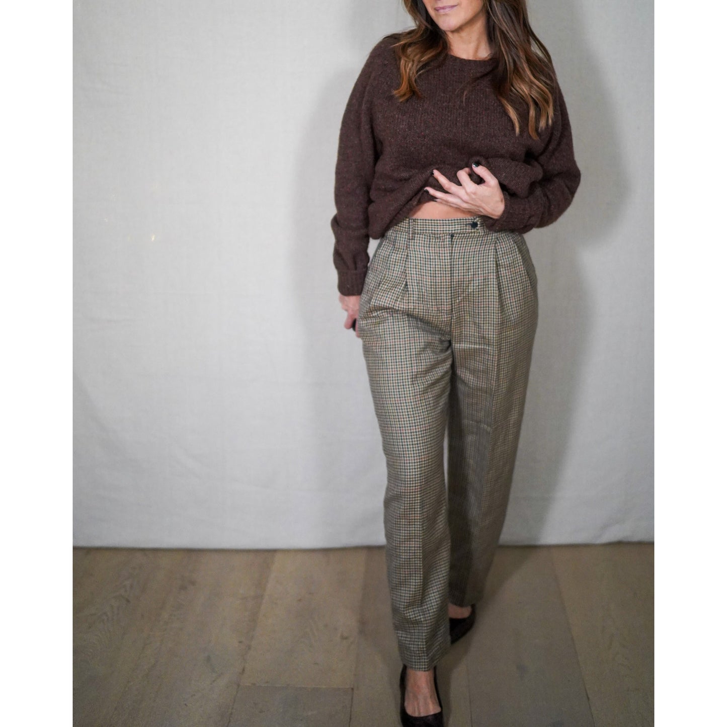 Vintage Rafaella Wool Check Trousers