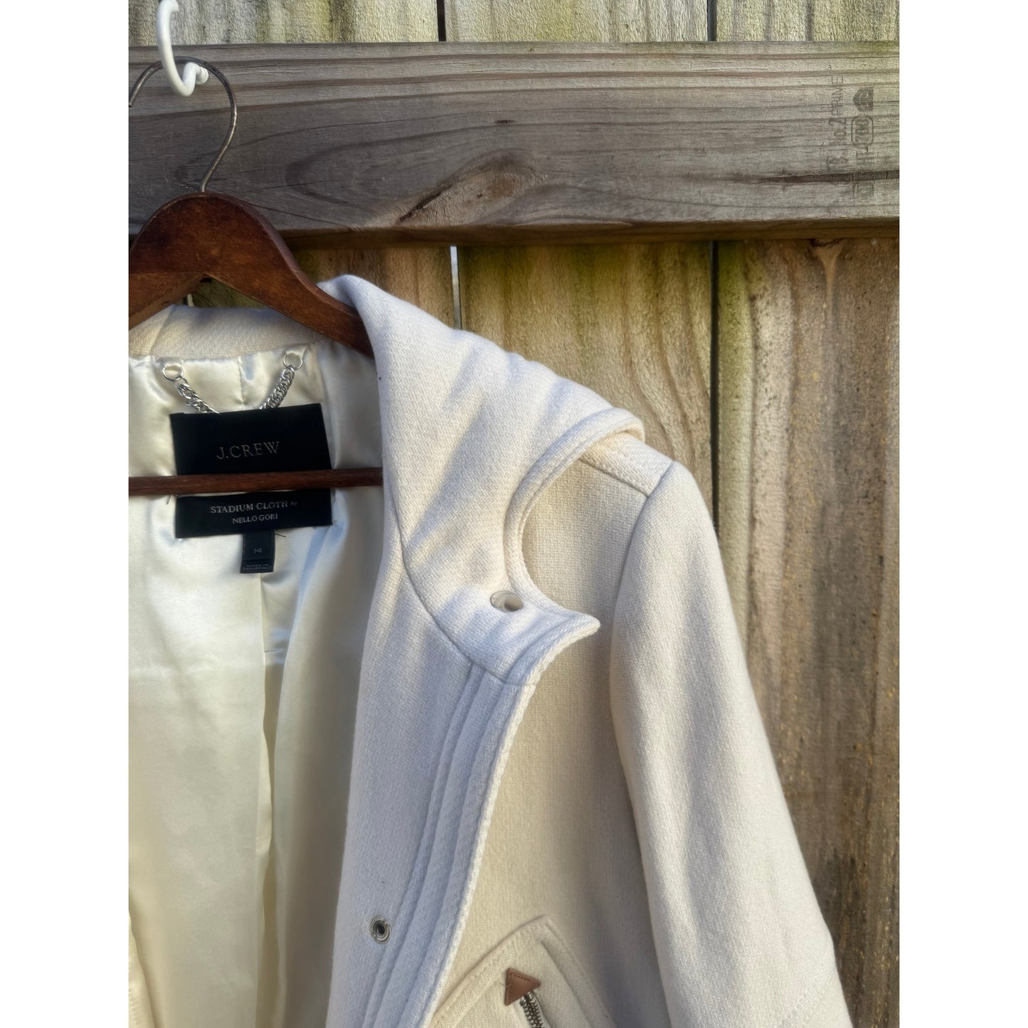 J.Crew Stadium Cloth Hooded Coat