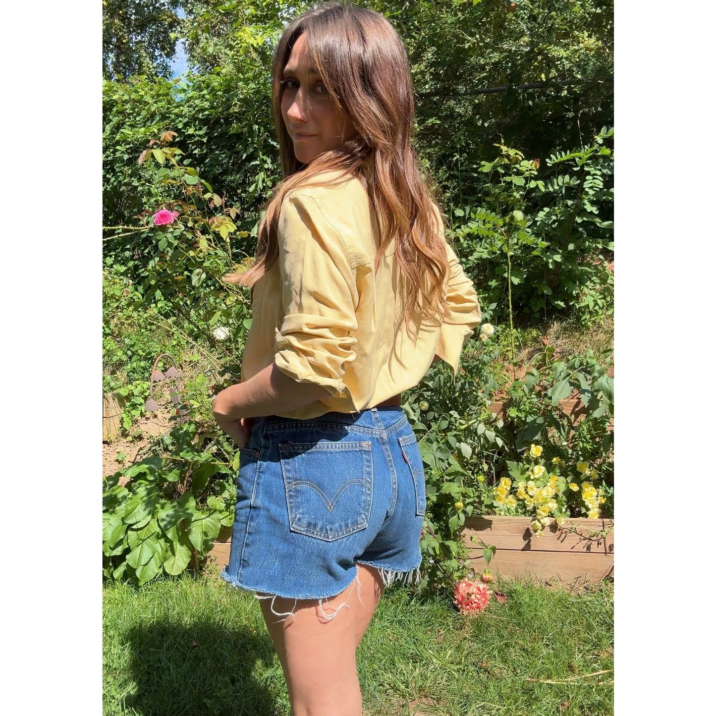 Silk Button-Down Shirt — Butter Yellow / Western Luxe Vintage