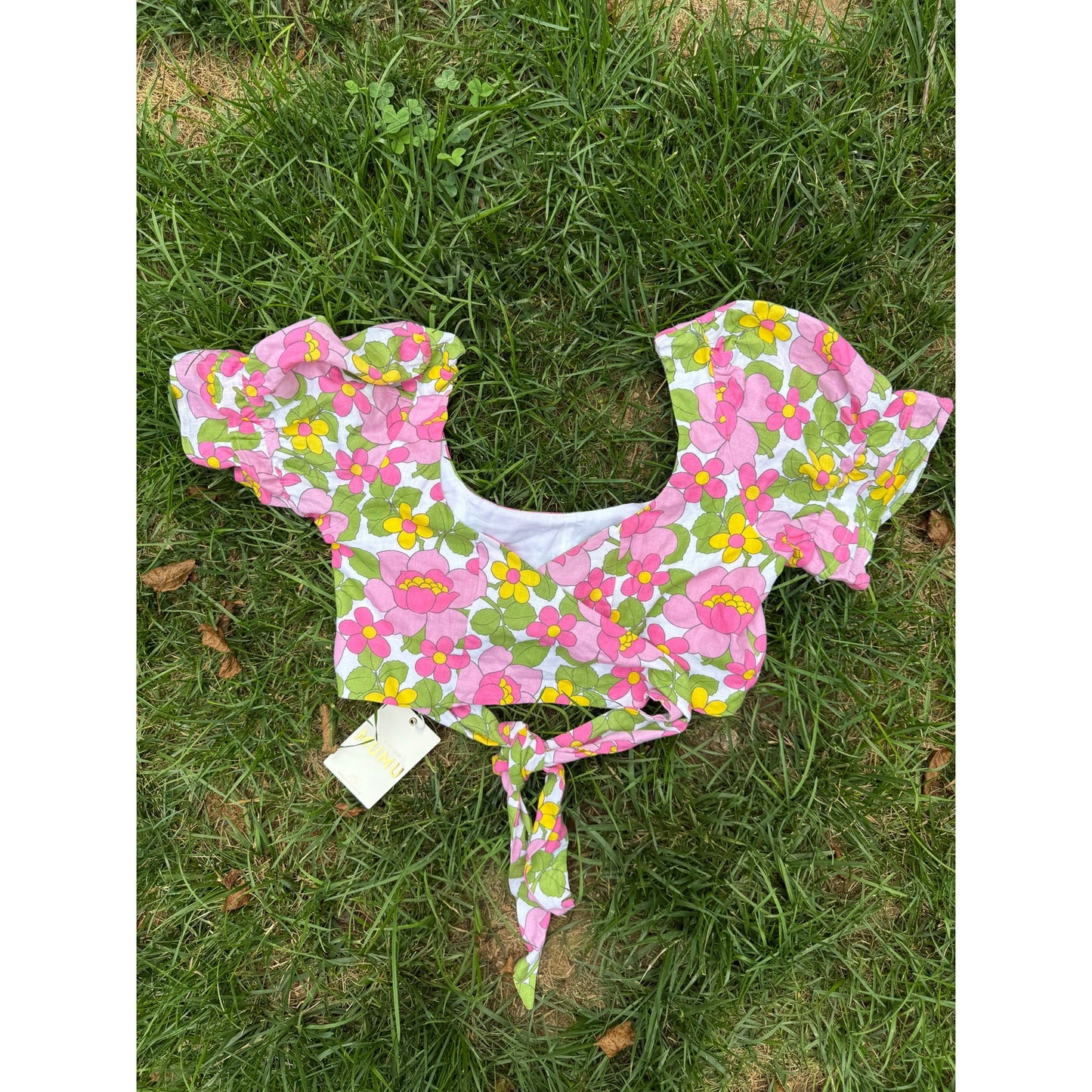 Floral Puff Sleeve Tie-Front Top – Show Me Your Mumu