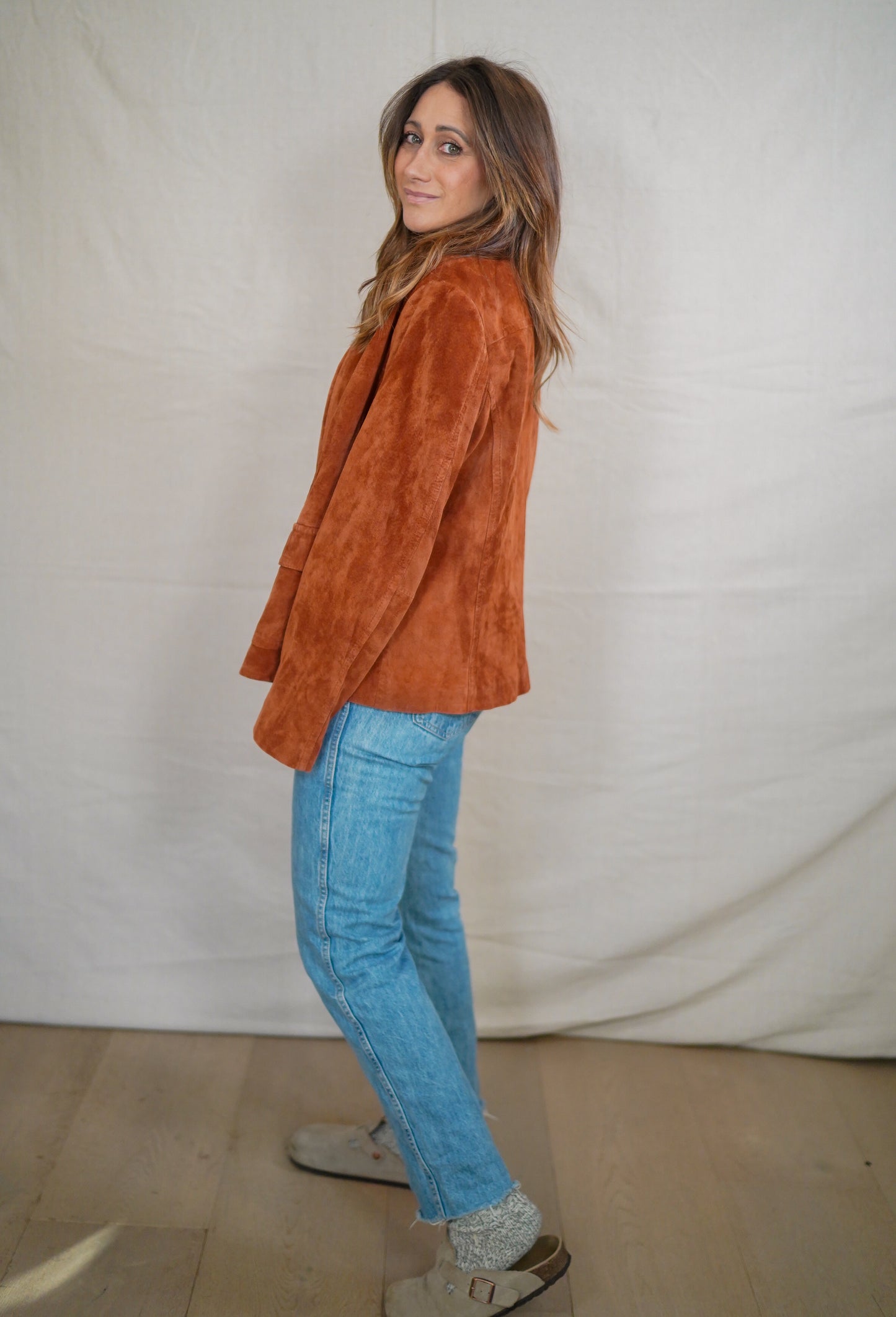 Vintage Liz Claiborne Suede Zip Front Jacket