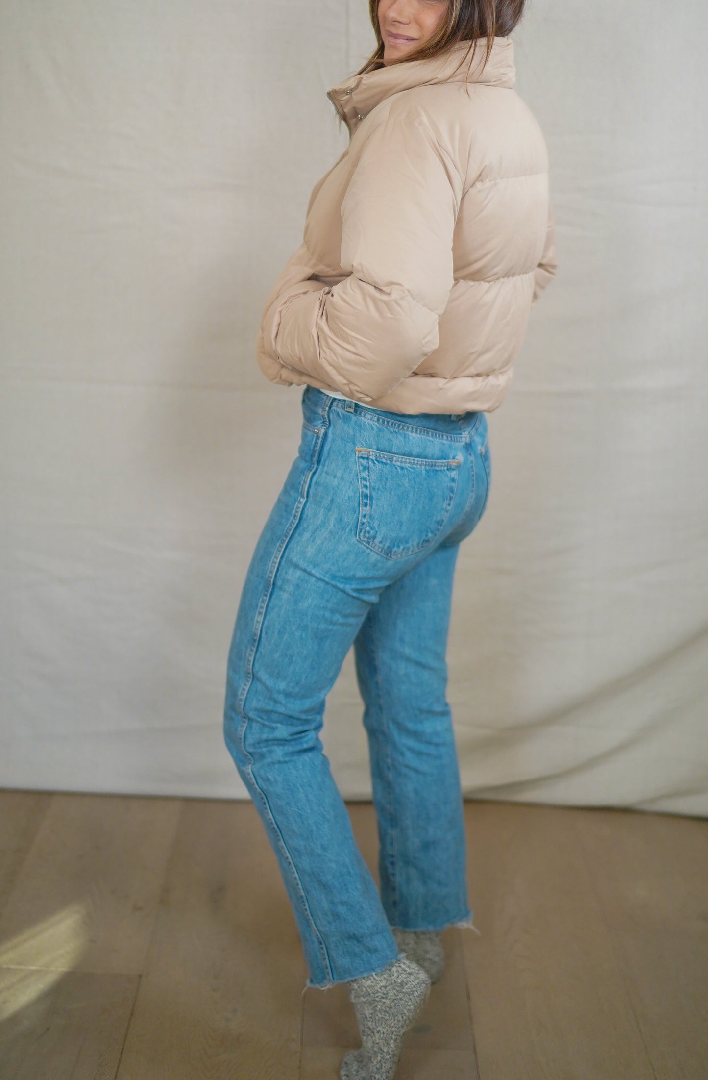 NA-KD Cropped Puffer Jacket