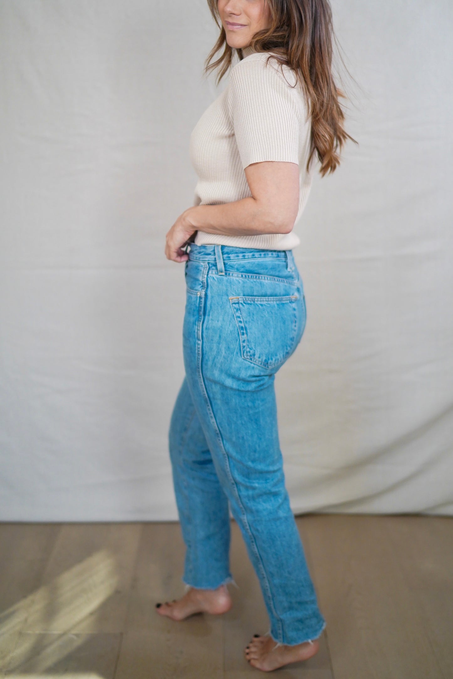 SLVRLAKE Pacific High-Rise Straight Jean