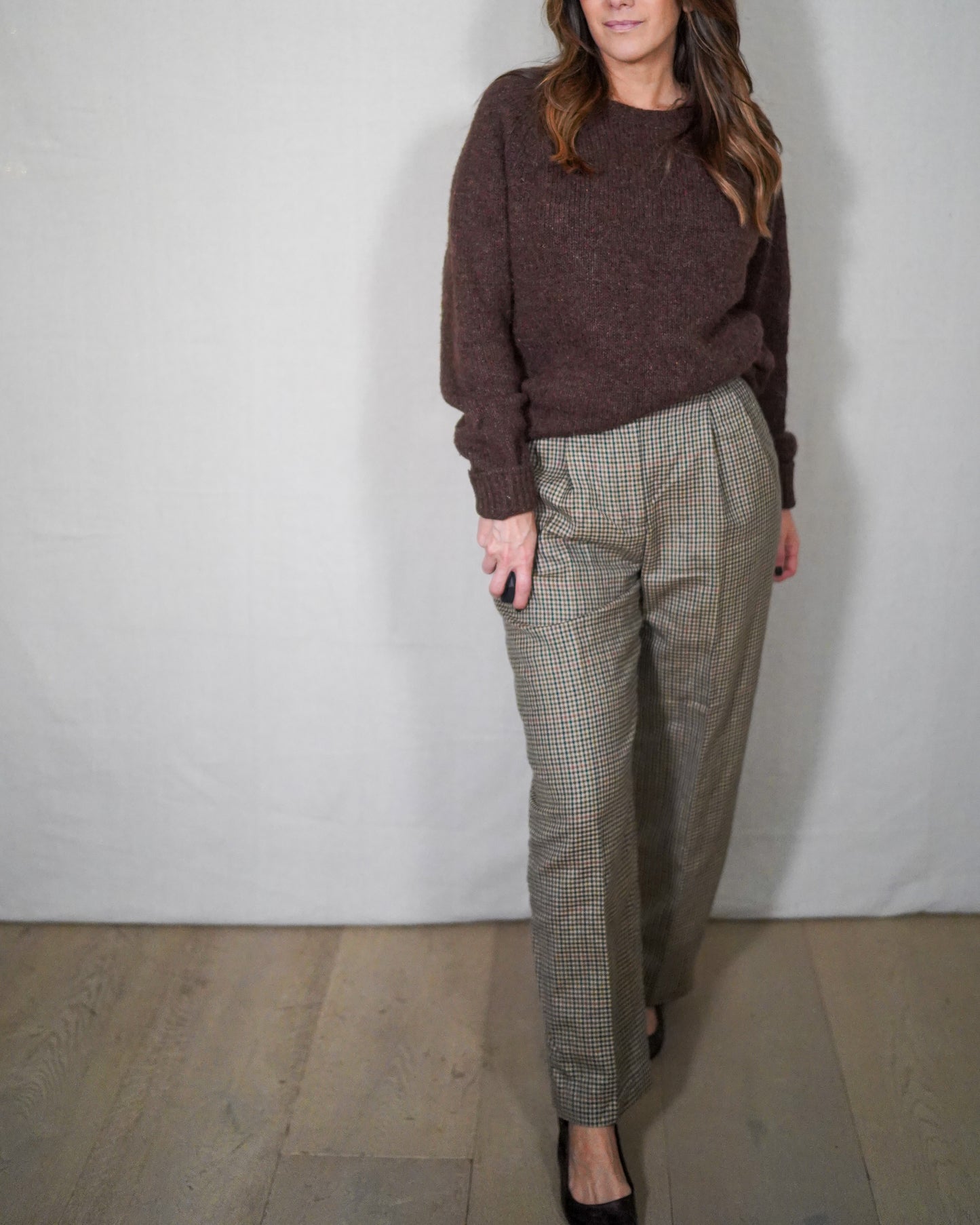 Vintage Rafaella Wool Check Trousers