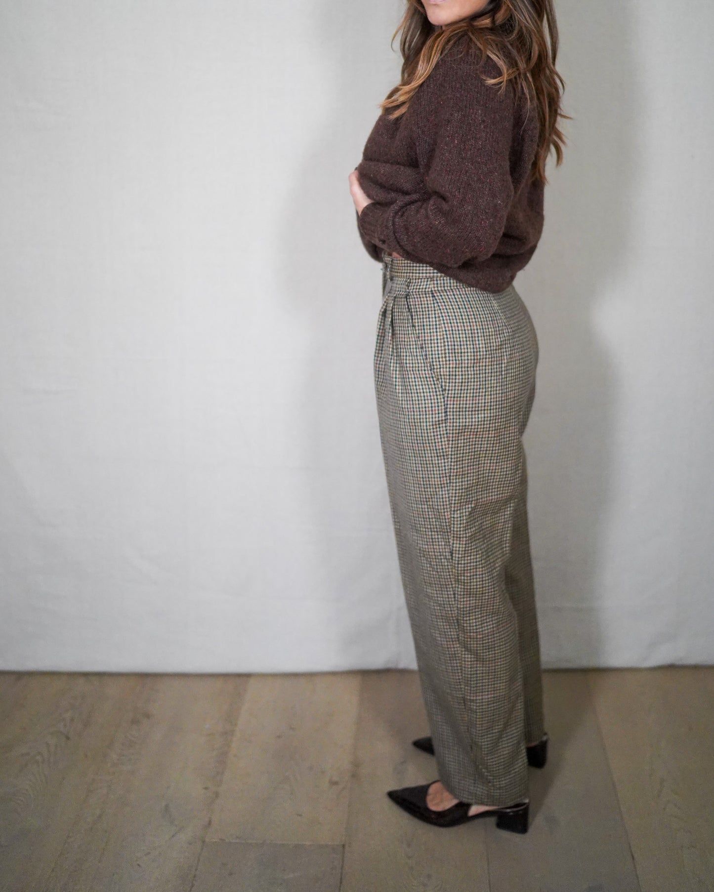 Vintage Rafaella Wool Check Trousers
