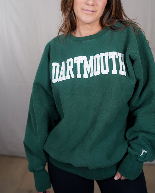 Vintage Dartmouth Crewneck Sweatshirt Forest Green