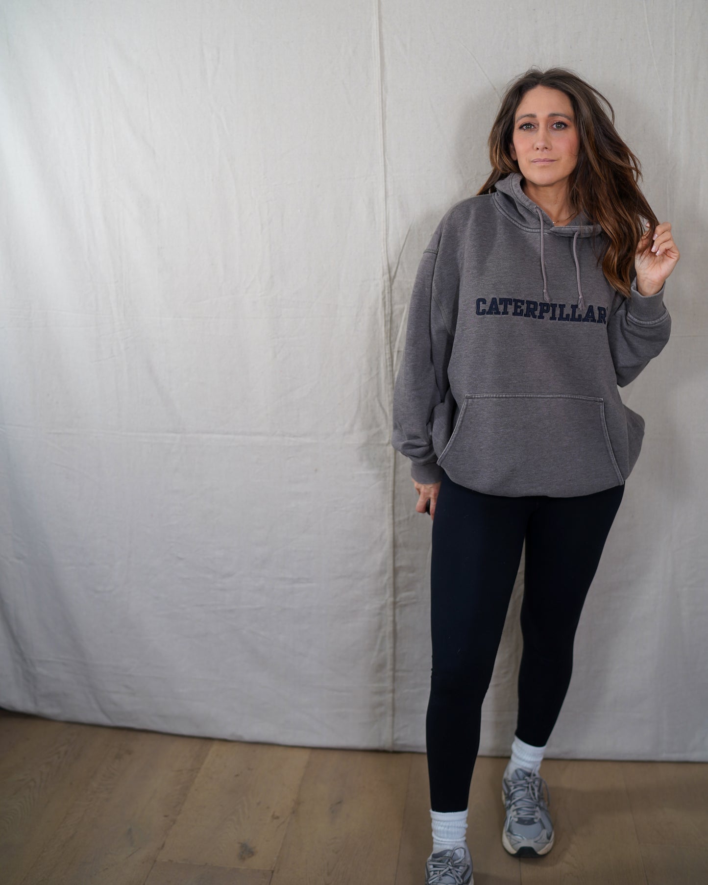 Vintage Caterpillar Faded Workwear Hoodie