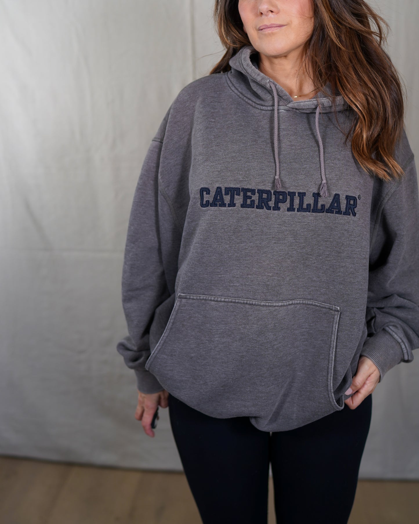 Vintage Caterpillar Faded Workwear Hoodie