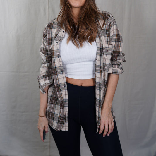 Vintage Viyella Plaid Shirt Made in England Flannel