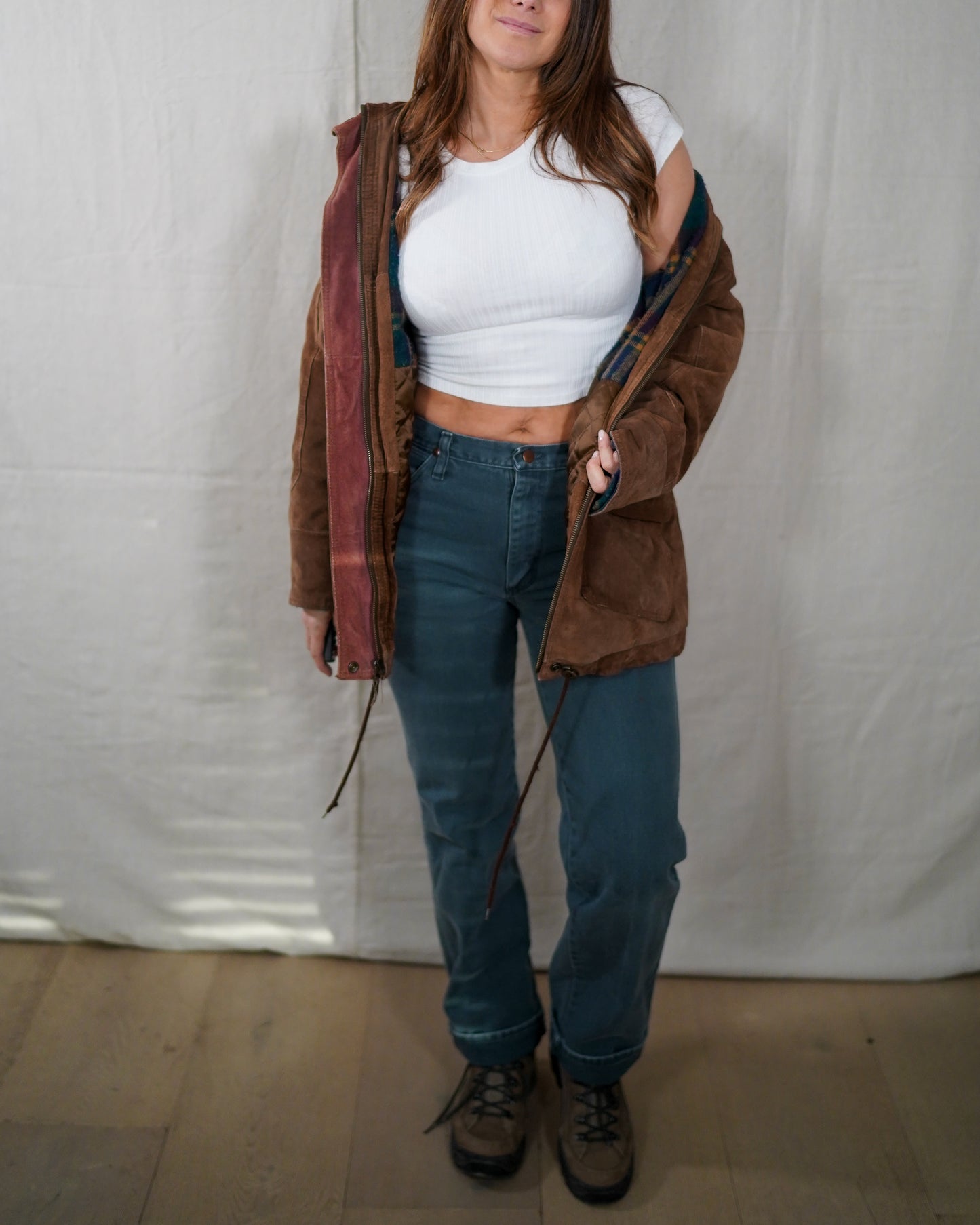 Vintage Chocolate Suede Trail Jacket