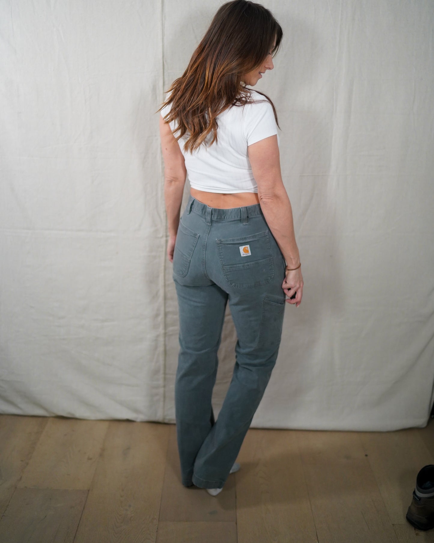 Vintage Faded Carhartt Work Wear Pant Sage