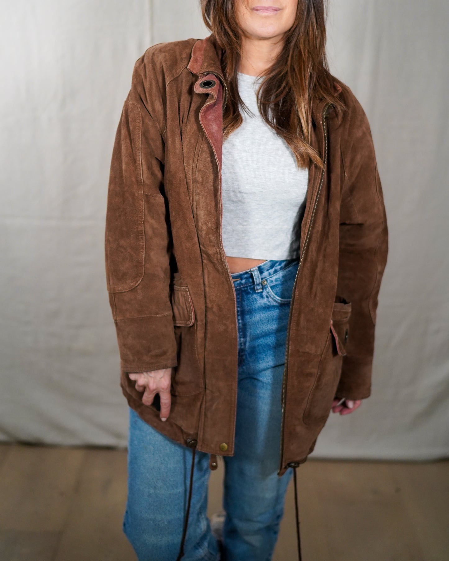 Vintage Chocolate Suede Trail Jacket