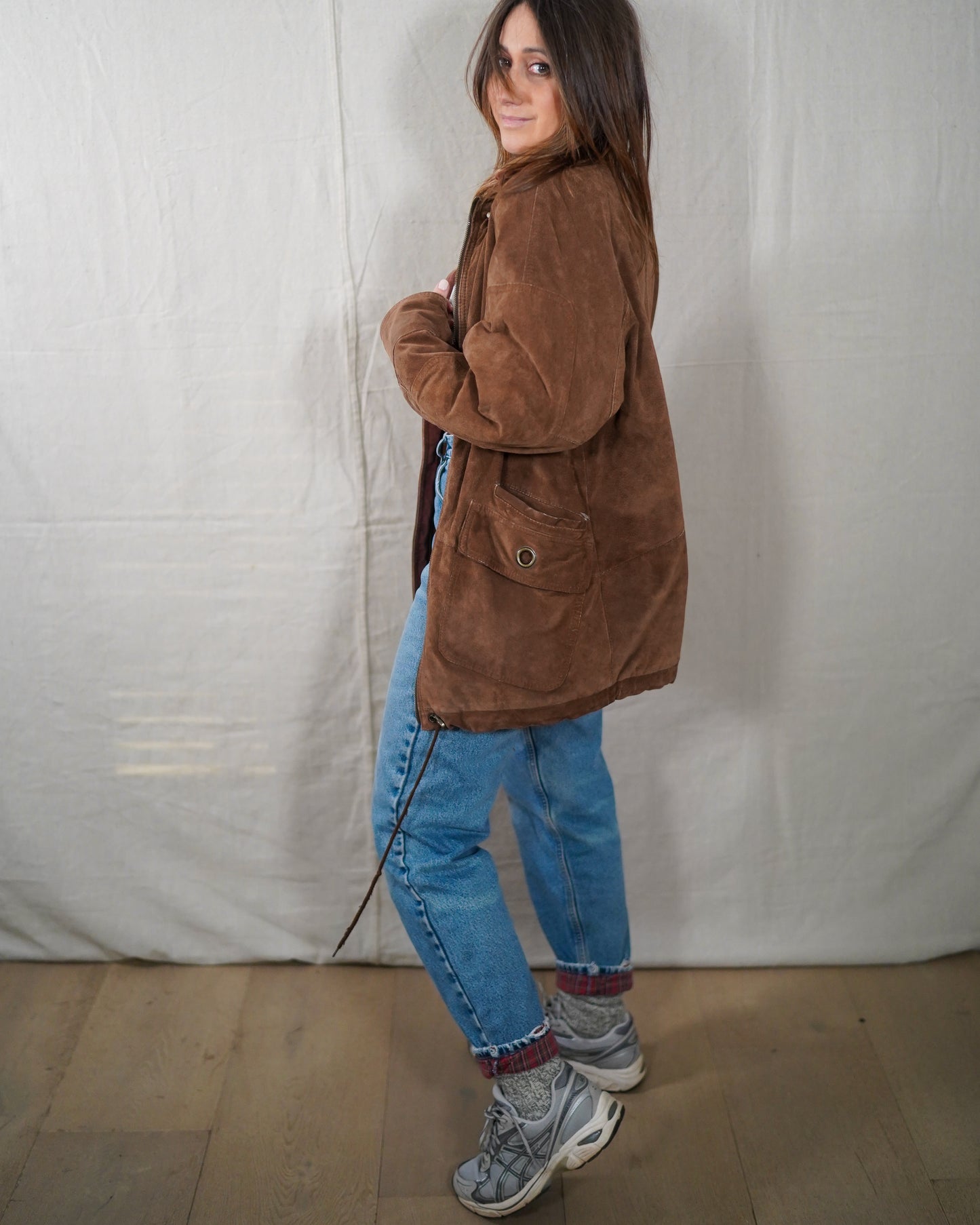 Vintage Chocolate Suede Trail Jacket