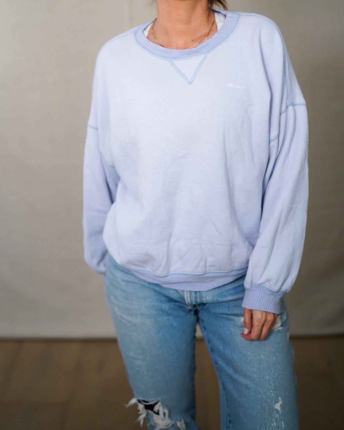 Sablyn Sweatshirt – Washed Sky Blue